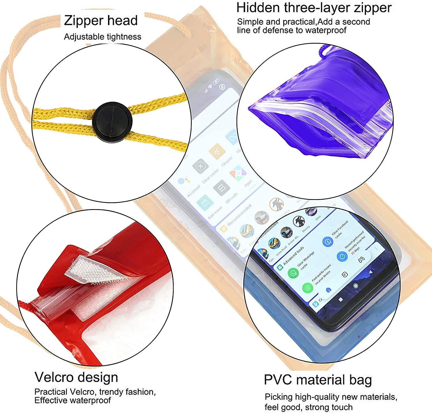 0601 Waterproof Mobile Pouch (6.2 inch , Random Colour) - SkyShopy 0601 Waterproof Mobile Pouch (6.2 inch , Random Colour) - SkyShopy